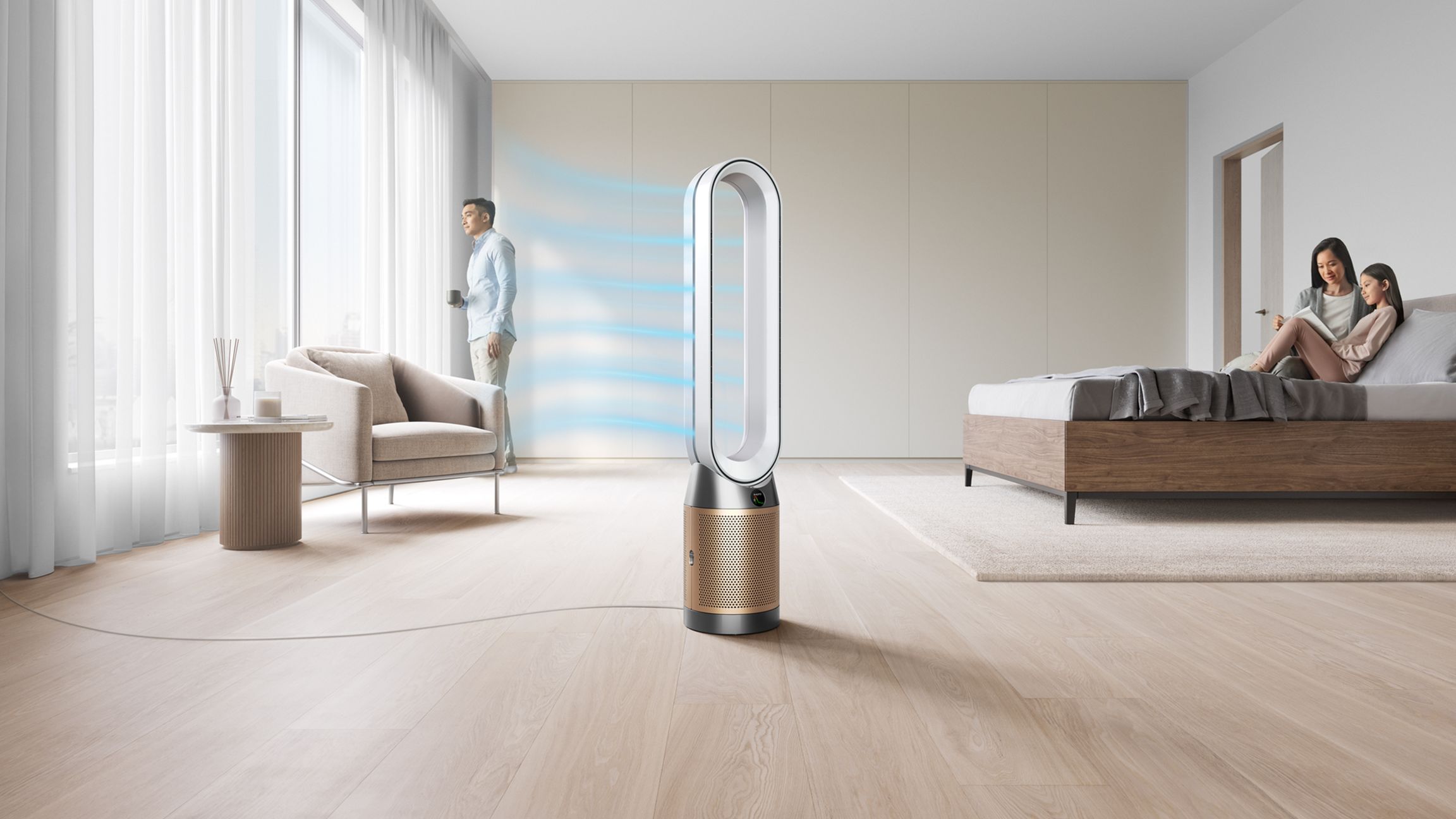 Dyson Purifier Cool™ air purifier TP12 (White/Gold)